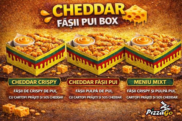 Cheddar Fasii Pui